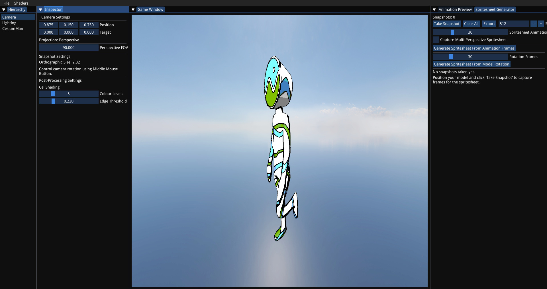 Spritesheet Converter Cel Shader